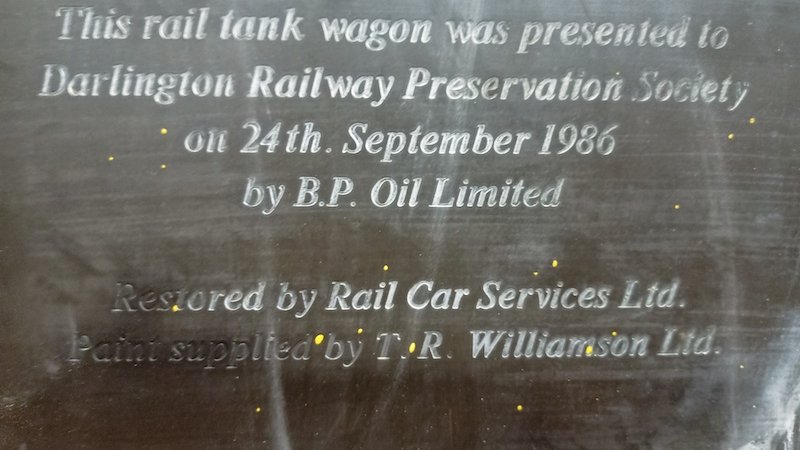 BP Tank Plaque